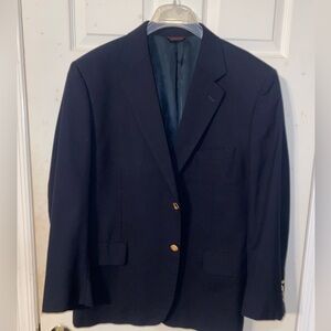 Macy’s Men’s Store - Navy Suit Jacket with Gold Buttons